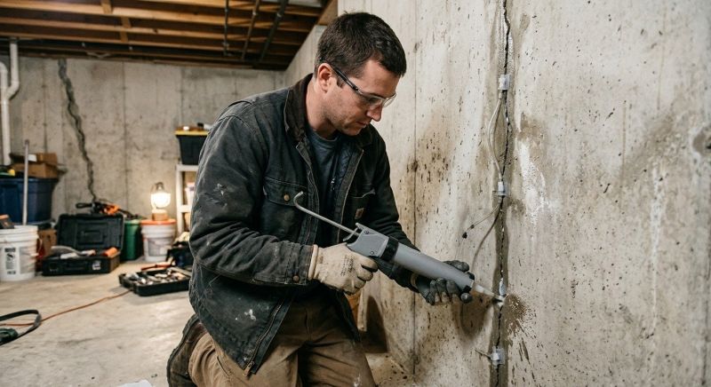 Basement Crack Repair in Princeton, NJ
