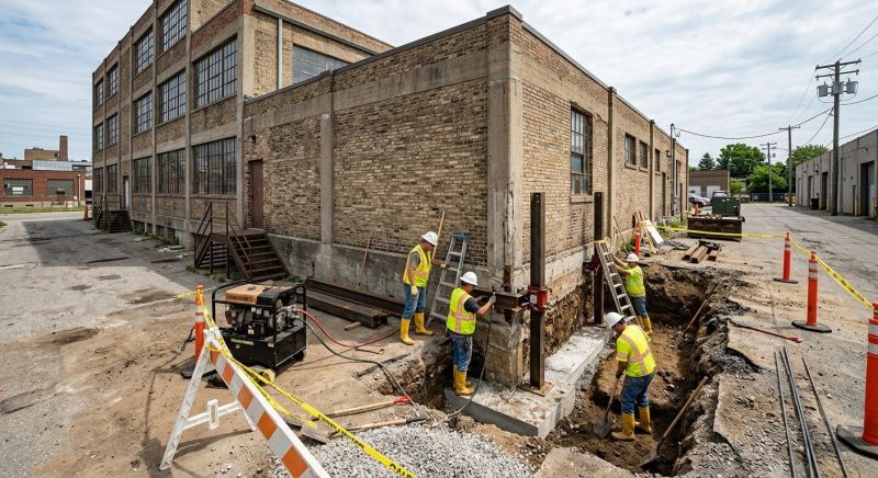 Building Foundation Repair in Bristol, PA