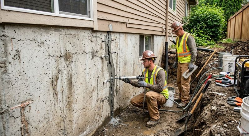 Cracked Foundation Repair in North Brunswick, NJ