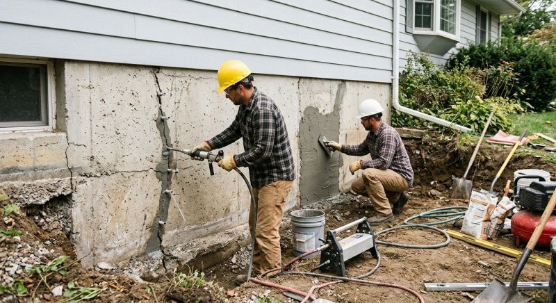 Cracked Foundation Repair in Perth Amboy, NJ