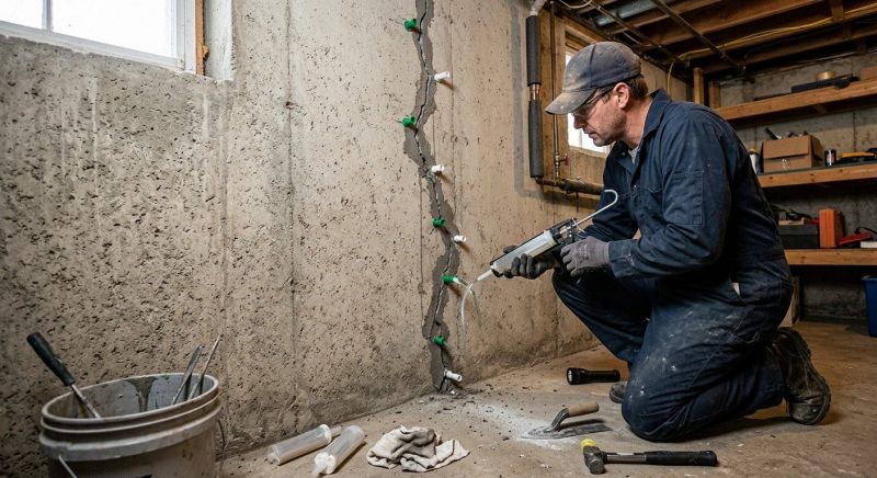 Foundation Crack Repair in Bensalem, PA