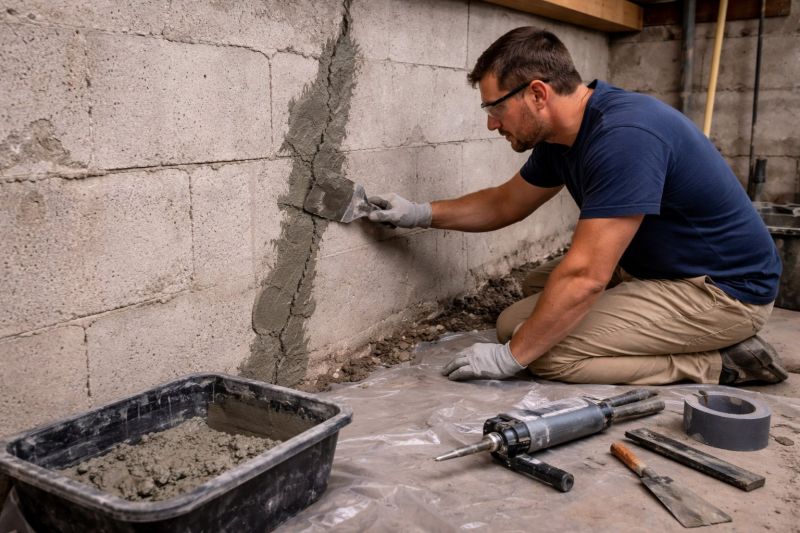 Foundation Crack Repair in Middlesex, NJ