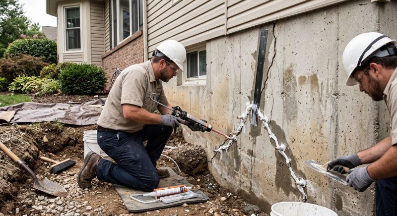 Foundation Crack Sealing in Princeton, NJ