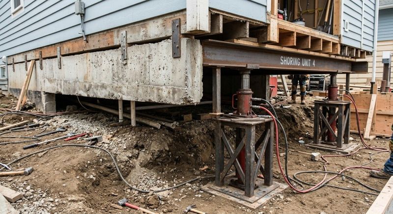 Foundation Jacking in Morrisville, PA