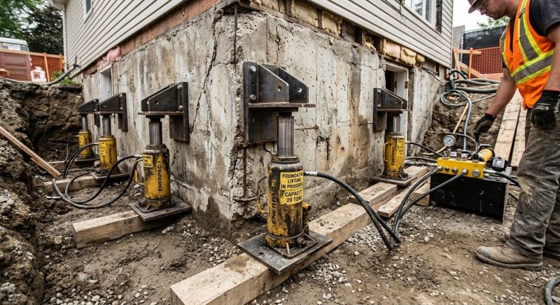 Foundation Jacking in Warminster, PA