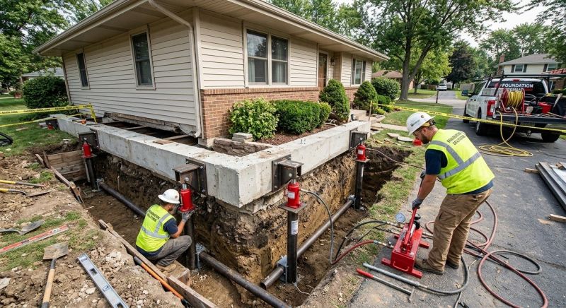 Foundation Jacking in Warminster, PA