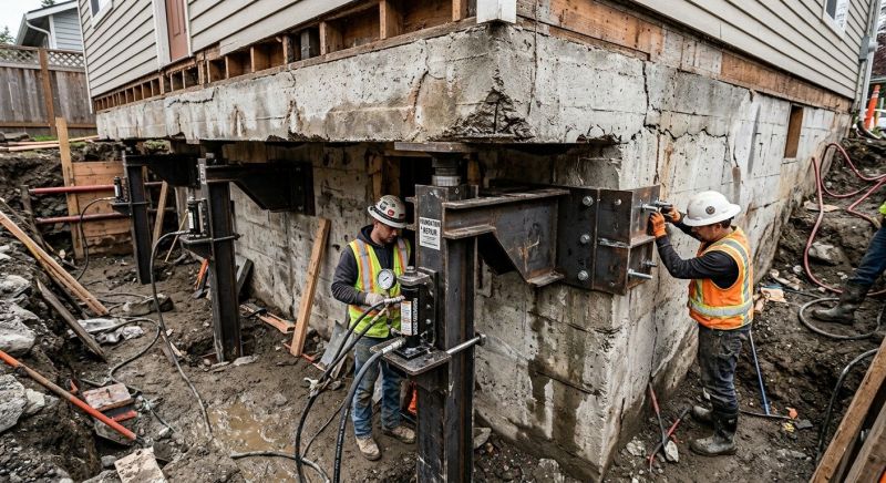 Foundation Lifting in Middlesex, NJ