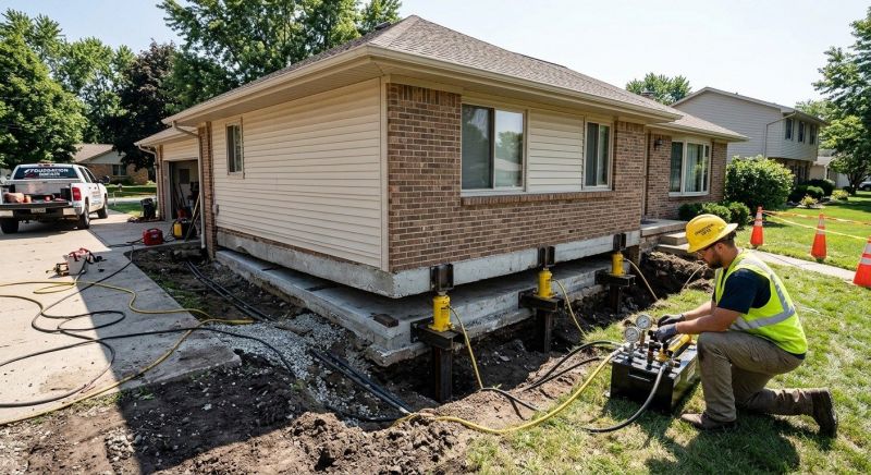 Foundation Lifting in New Brunswick, NJ