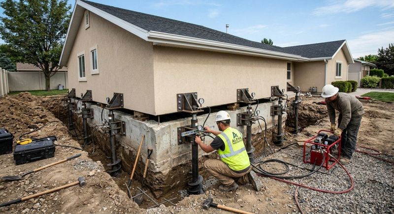 Foundation Pier Leveling in Princeton, NJ