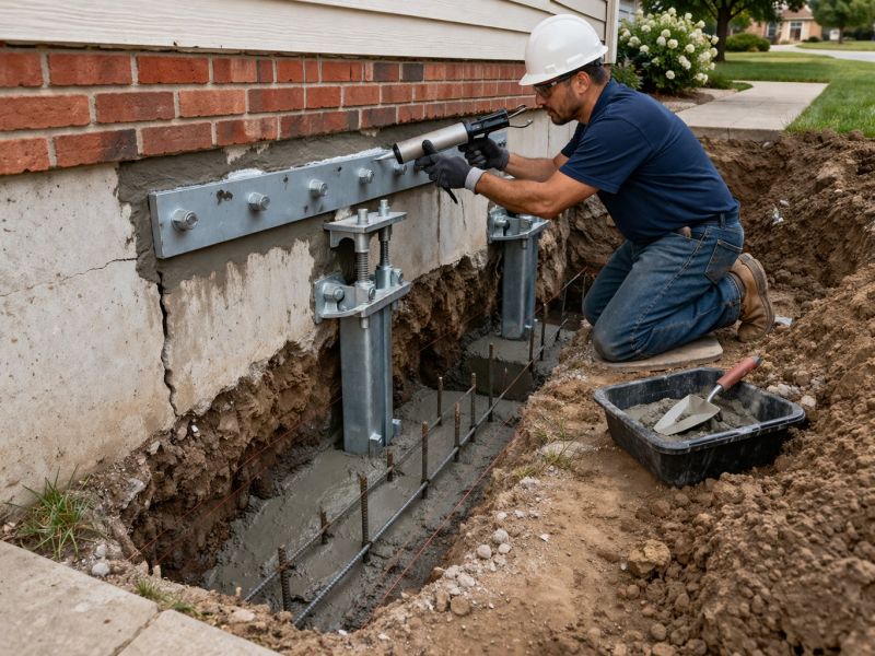 Foundation Pier Repair in Princeton, NJ