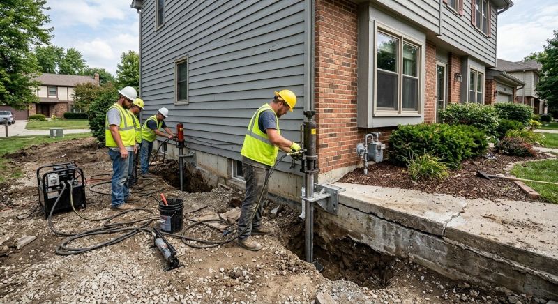 Foundation Stabilizing in Bristol, PA