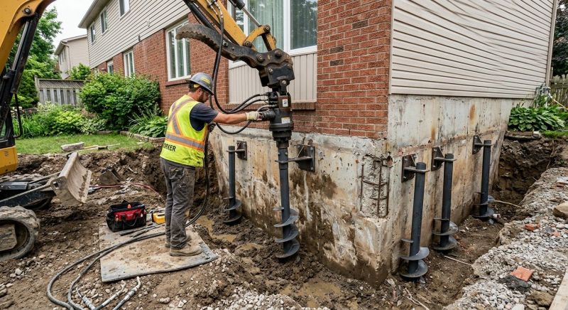 Helical Piers Installation in Princeton, NJ