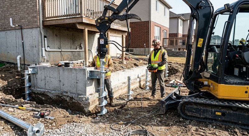 Helical Piers Installation in Princeton, NJ