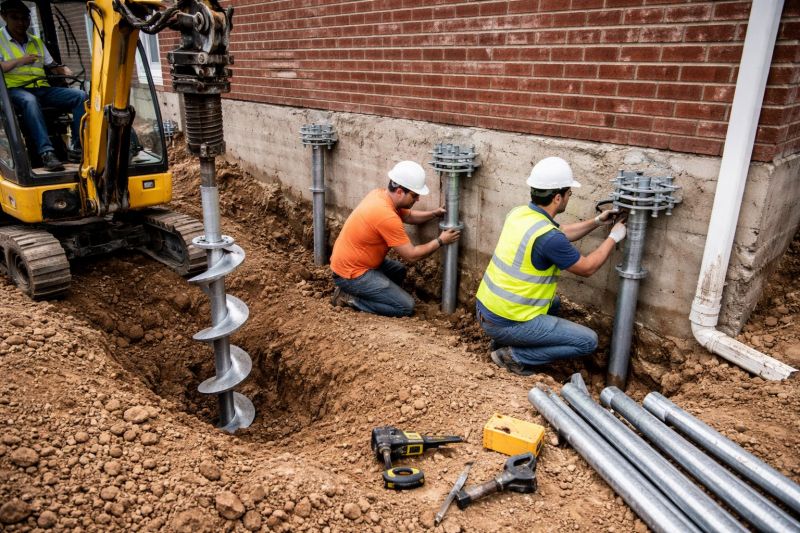 Helical Piers Installation in Princeton, NJ
