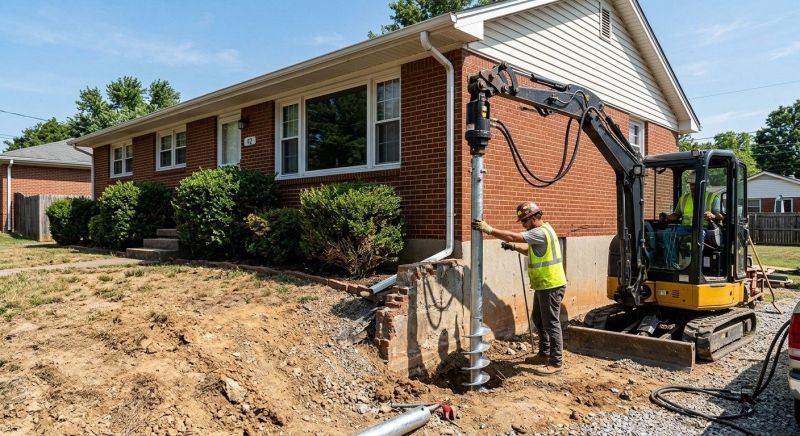 Helical Pile Installation in Princeton, NJ