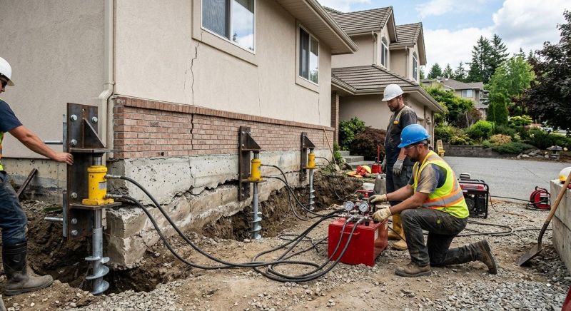Sinking Foundation Lifting in Princeton, NJ