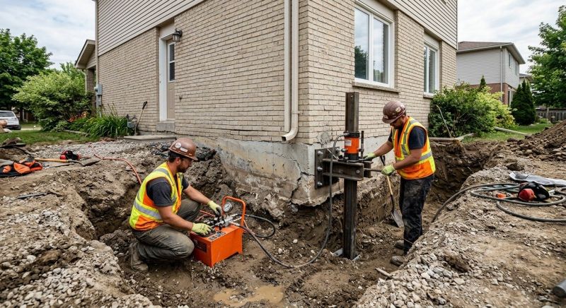 Sinking Foundation Lifting in Princeton, NJ