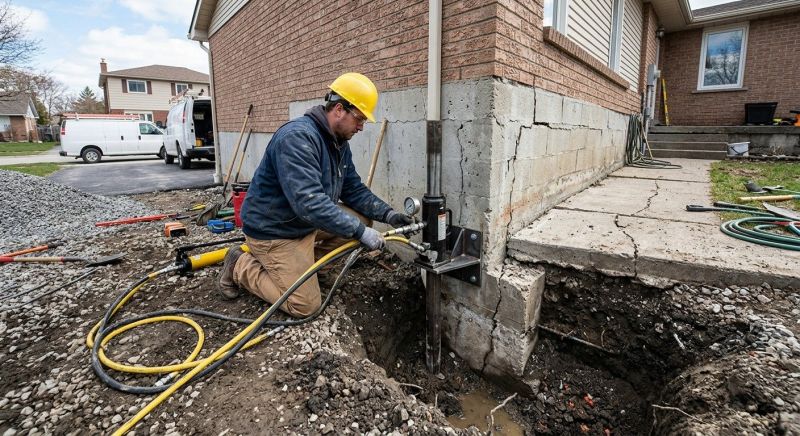Sinking Foundation Repair in Allentown, NJ