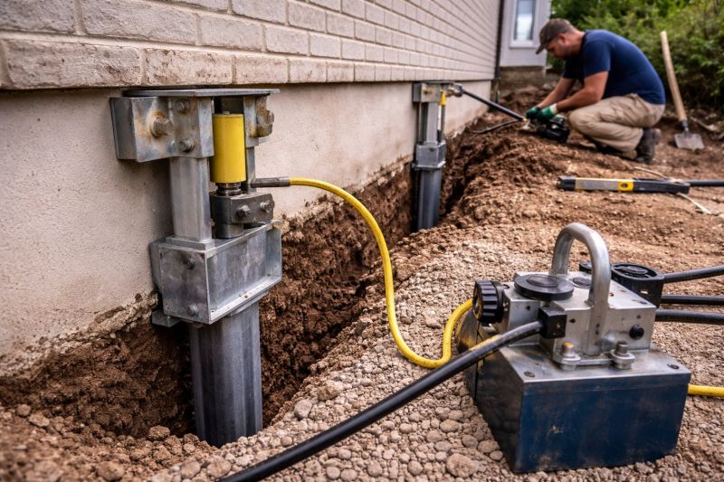 Sinking Foundation Repair in Burlington, NJ