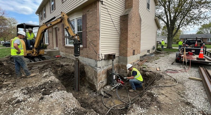 Sinking Foundation Repair in Burlington, NJ