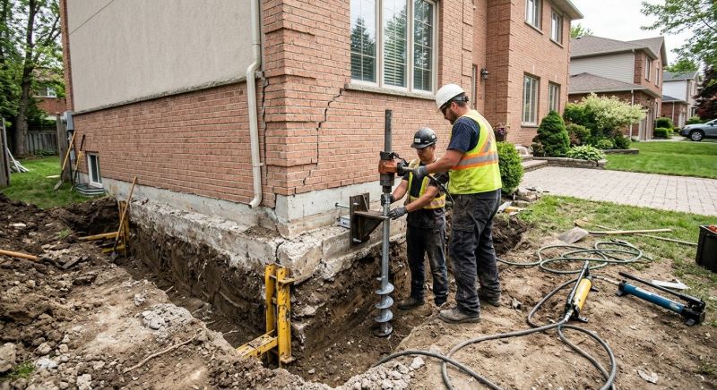 Sinking Foundation Repair in Piscataway, NJ