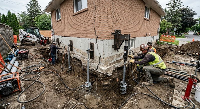 Sinking Foundation Repair in Somerville, NJ